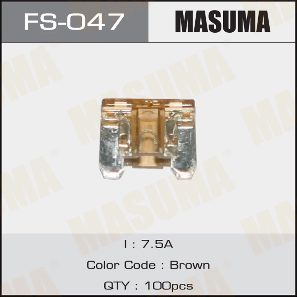 Предохранитель флажковый mini 7.5А Masuma FS-047
