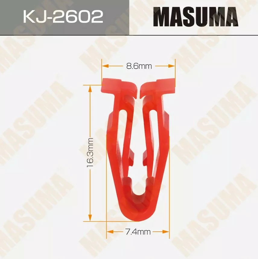 Клипса автомобильная Masuma KJ-2602