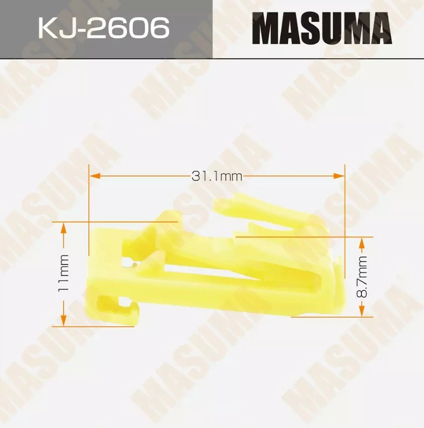 Клипса автомобильная Masuma KJ-2606