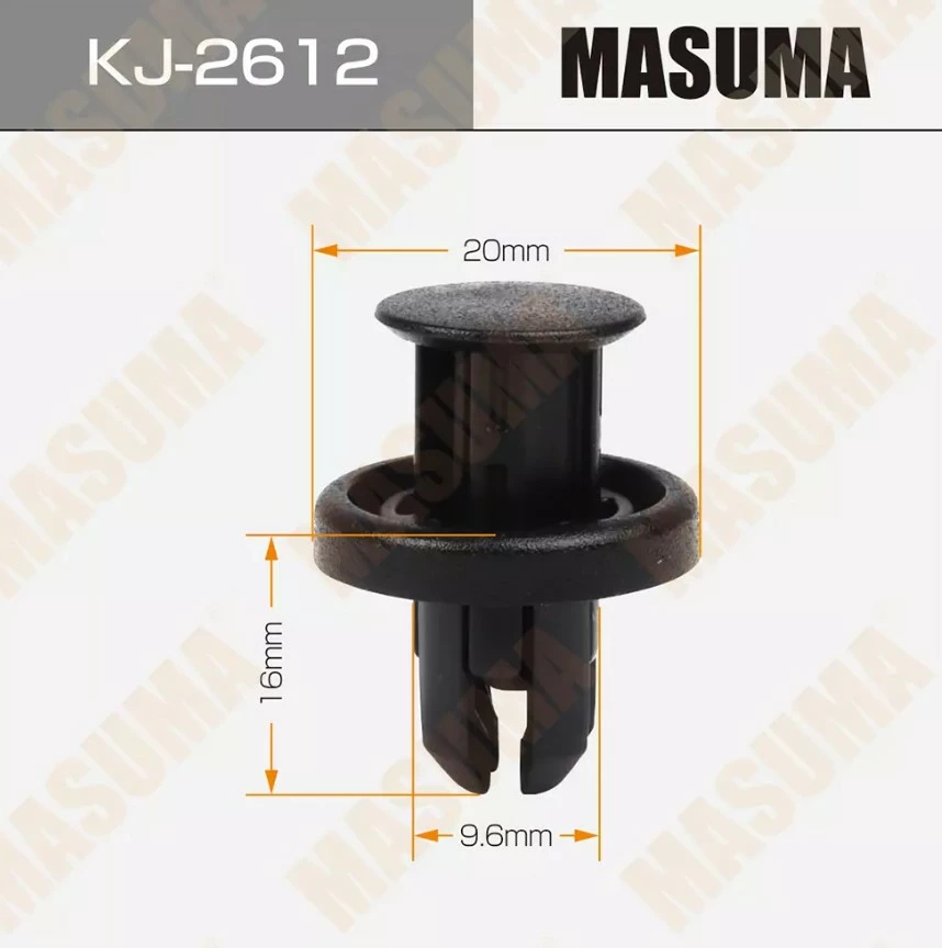Клипса автомобильная Masuma KJ-2612