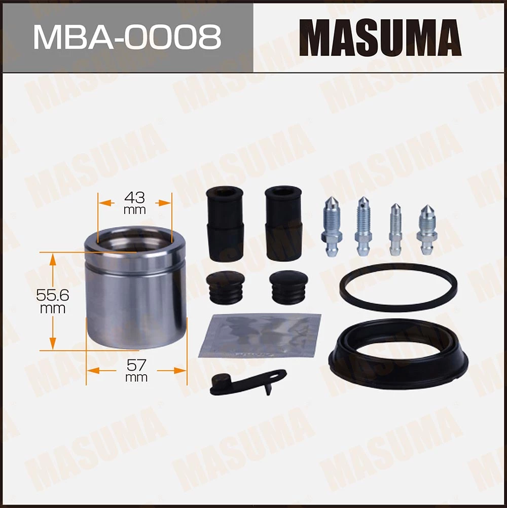 Ремкомплект тормозного суппорта с поршнем Masuma MBA-0008