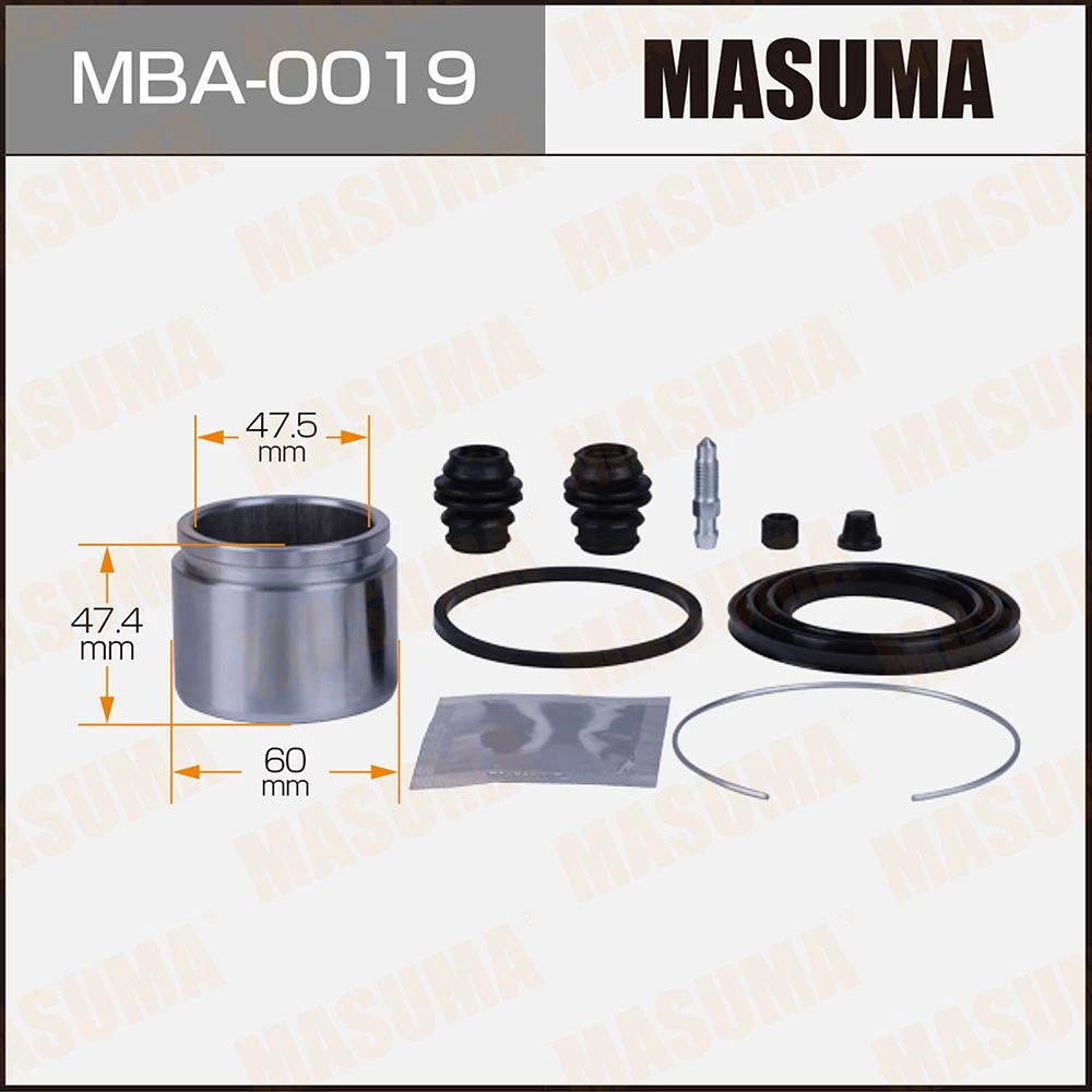 Ремкомплект тормозного суппорта с поршнем Masuma MBA-0019