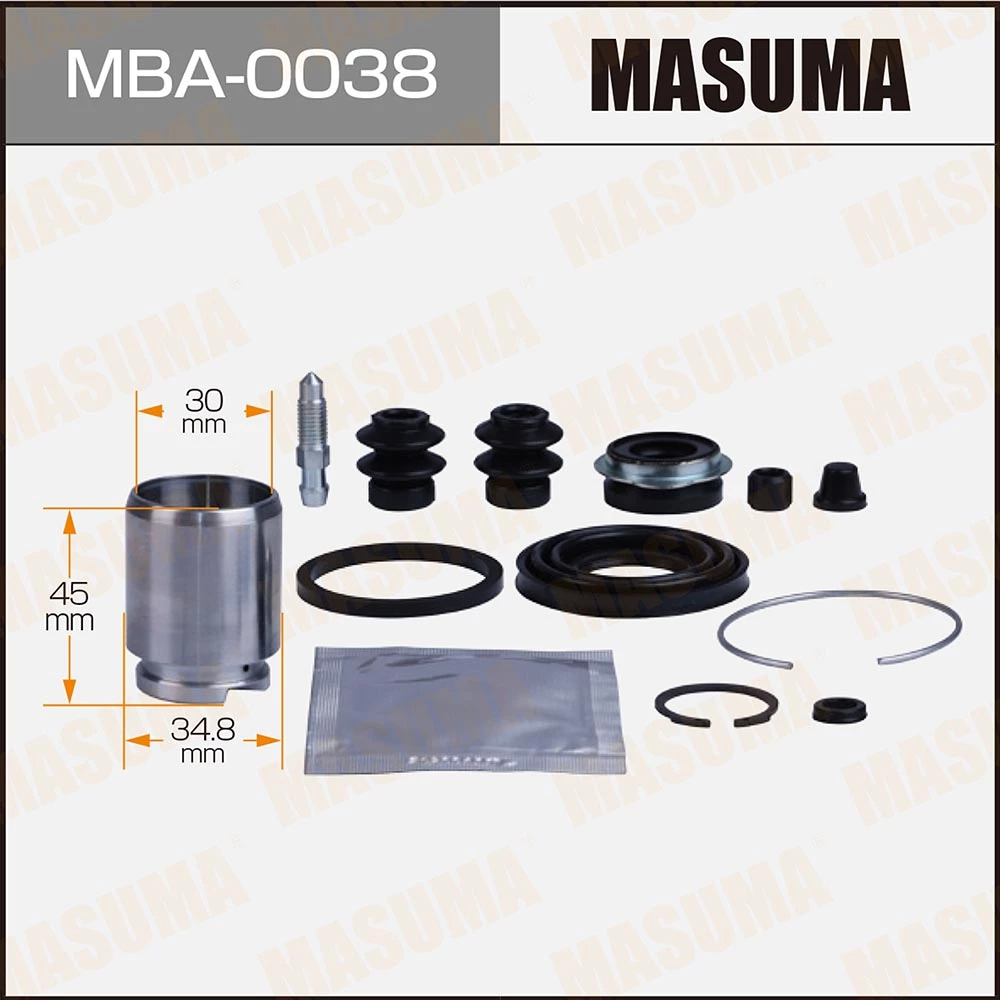 Ремкомплект тормозного суппорта с поршнем Masuma MBA-0038