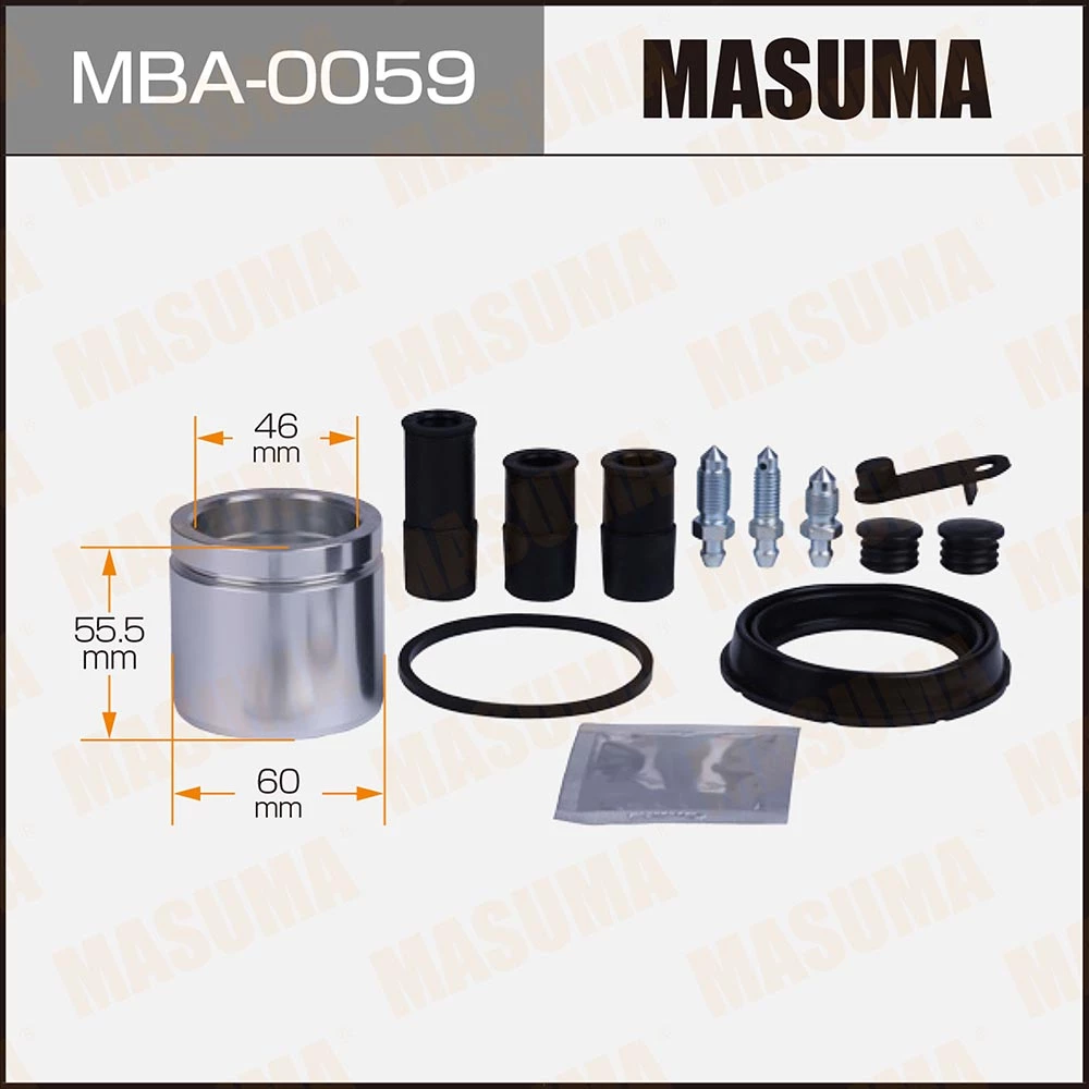 Ремкомплект тормозного суппорта с поршнем Masuma MBA-0059
