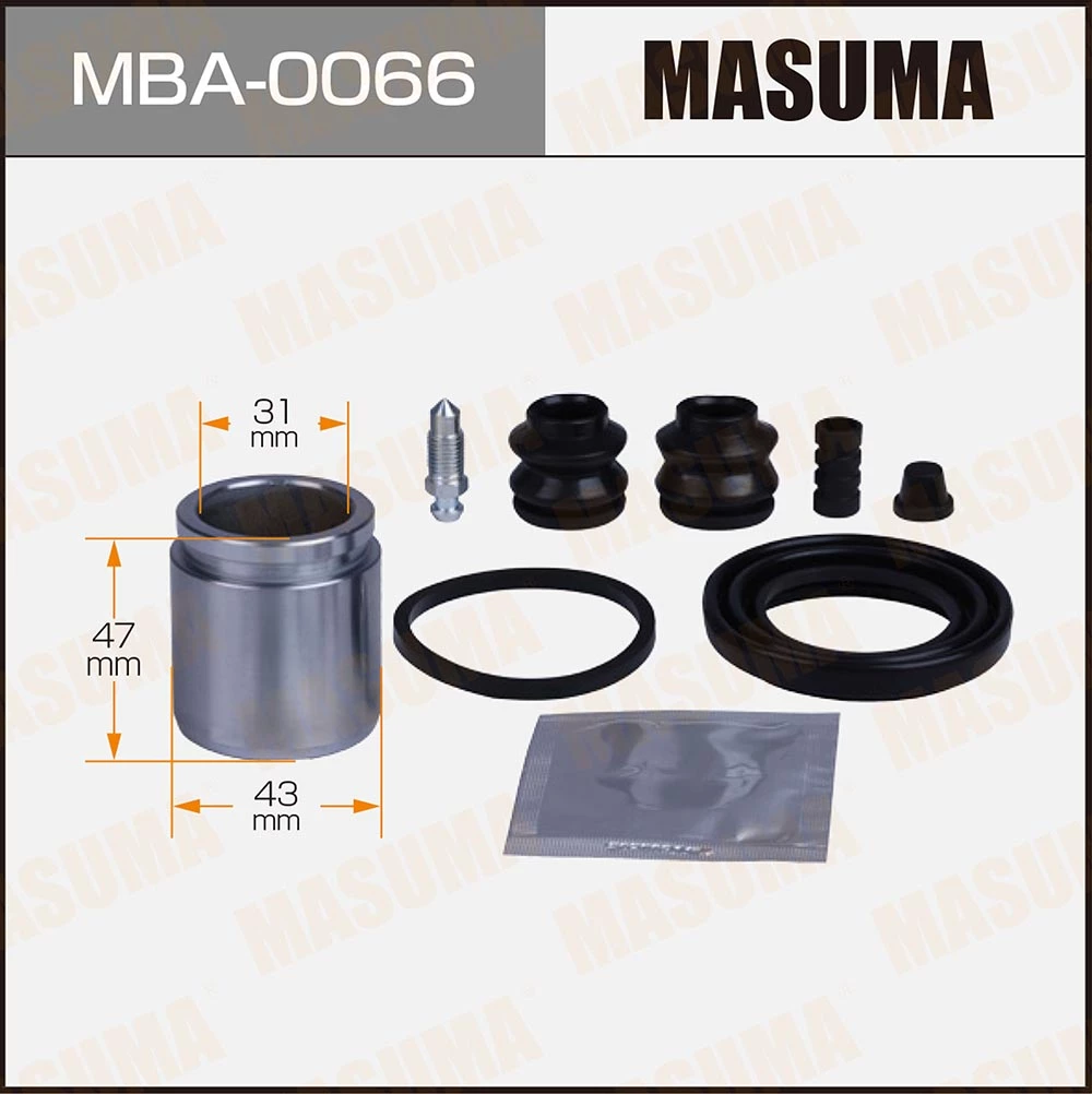 Ремкомплект тормозного суппорта с поршнем Masuma MBA-0066