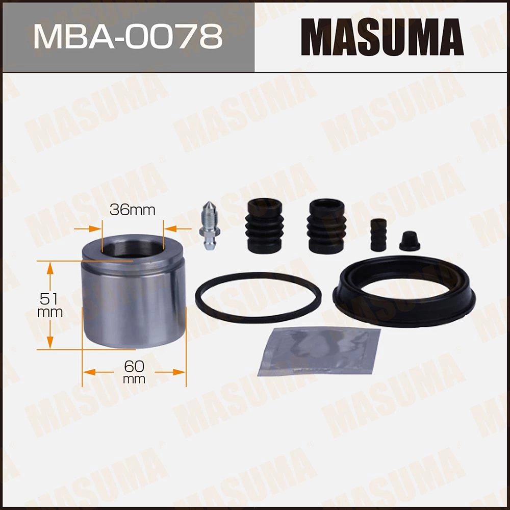 Ремкомплект тормозного суппорта с поршнем Masuma MBA-0078