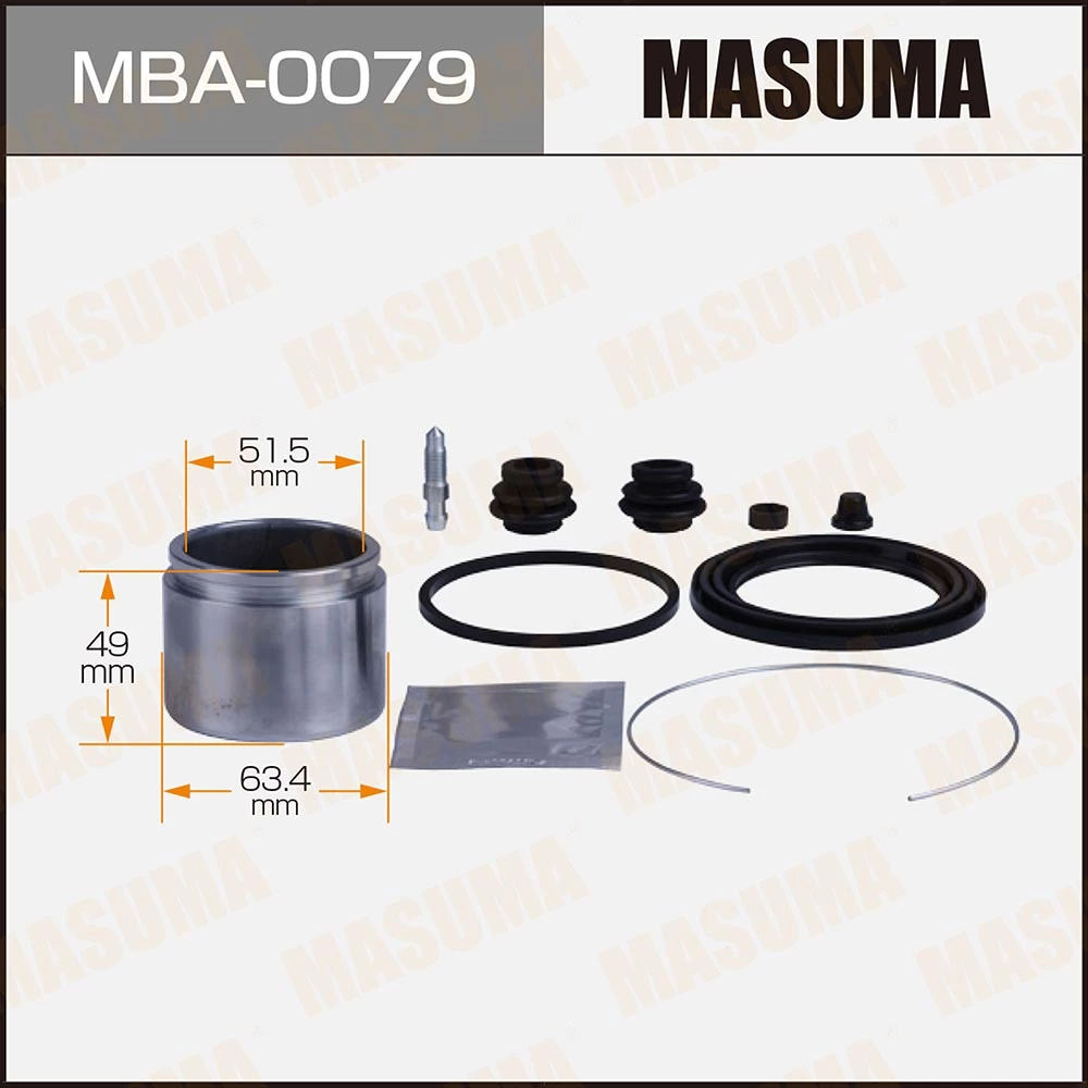Ремкомплект тормозного суппорта с поршнем Masuma MBA-0079