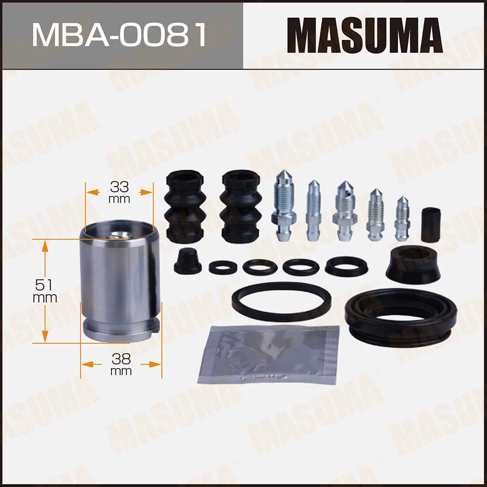 Ремкомплект тормозного суппорта с поршнем Masuma MBA-0081
