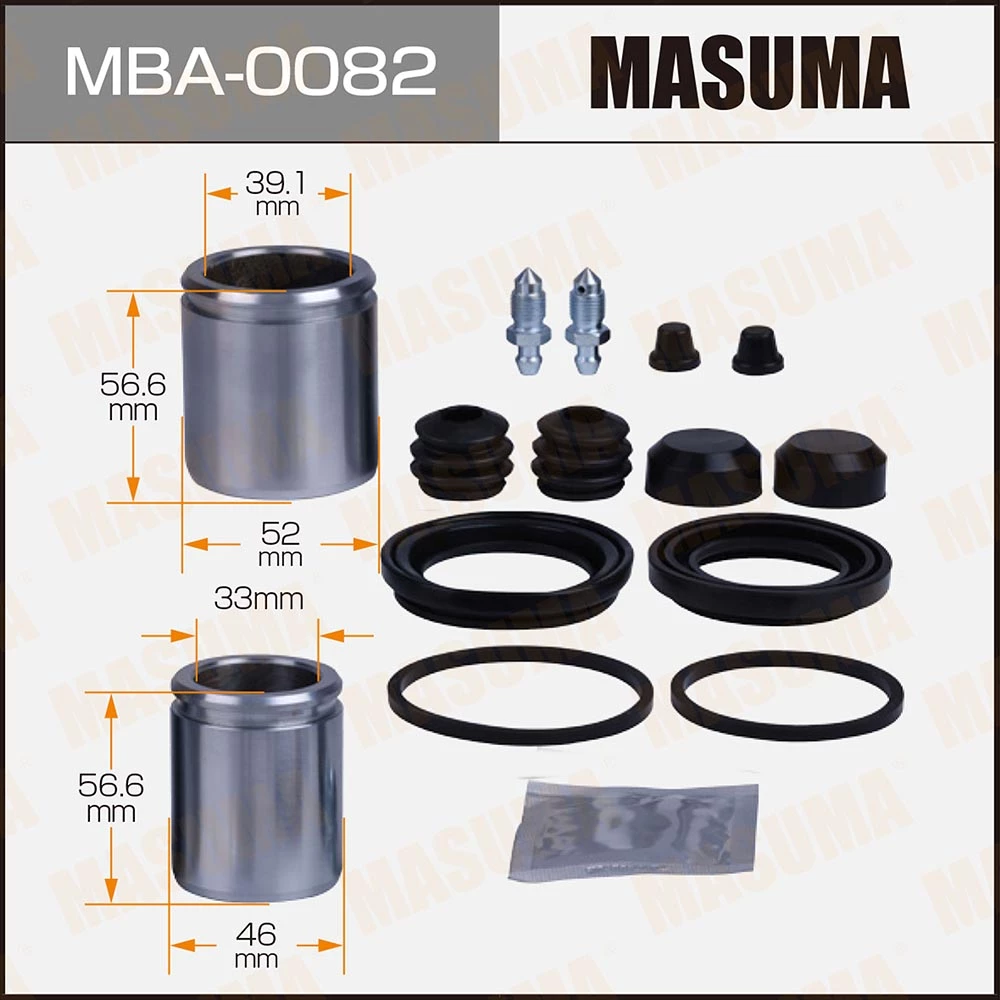Ремкомплект тормозного суппорта с поршнем Masuma MBA-0082