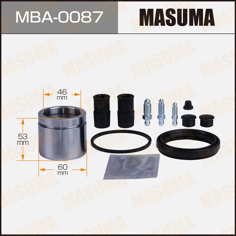 Ремкомплект тормозного суппорта с поршнем Masuma MBA-0087