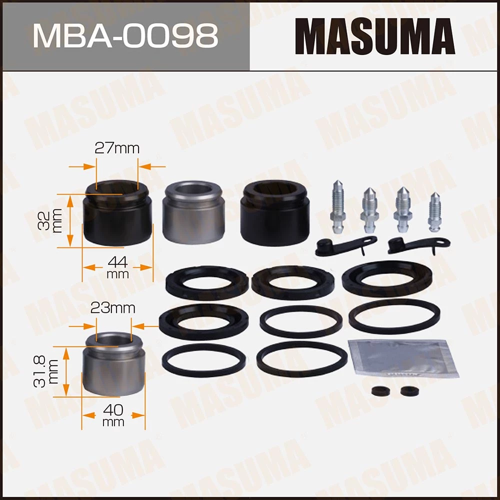 Ремкомплект тормозного суппорта с поршнем Masuma MBA-0098