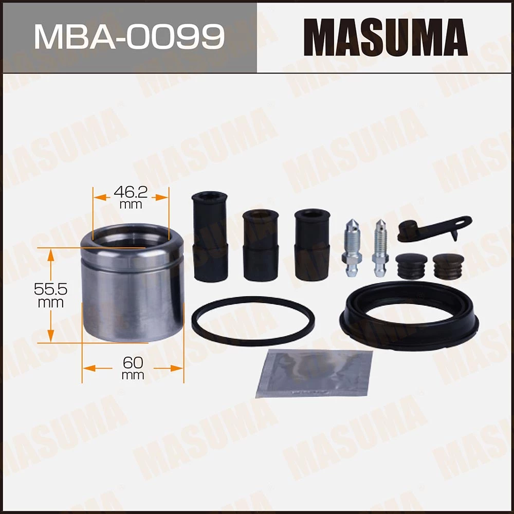 Ремкомплект тормозного суппорта с поршнем Masuma MBA-0099