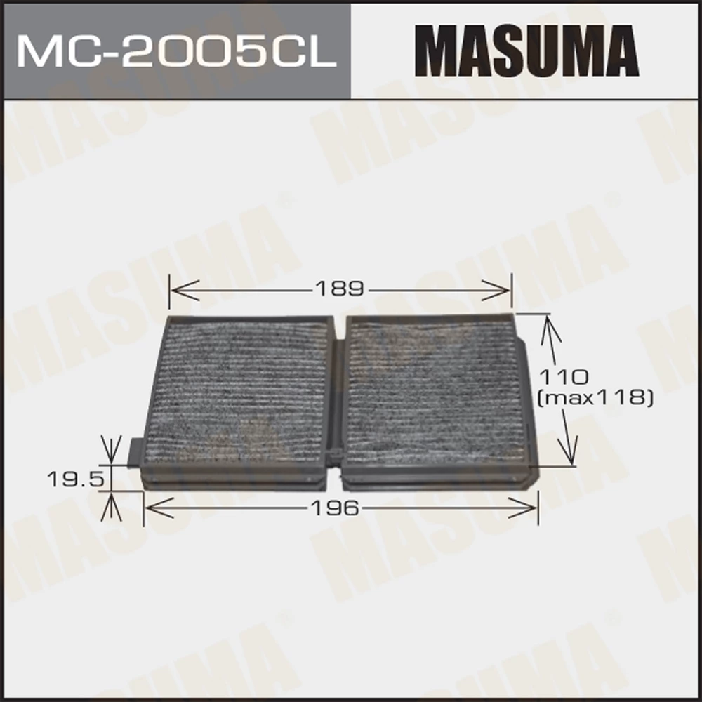 Фильтр салона Masuma MC-2005CL