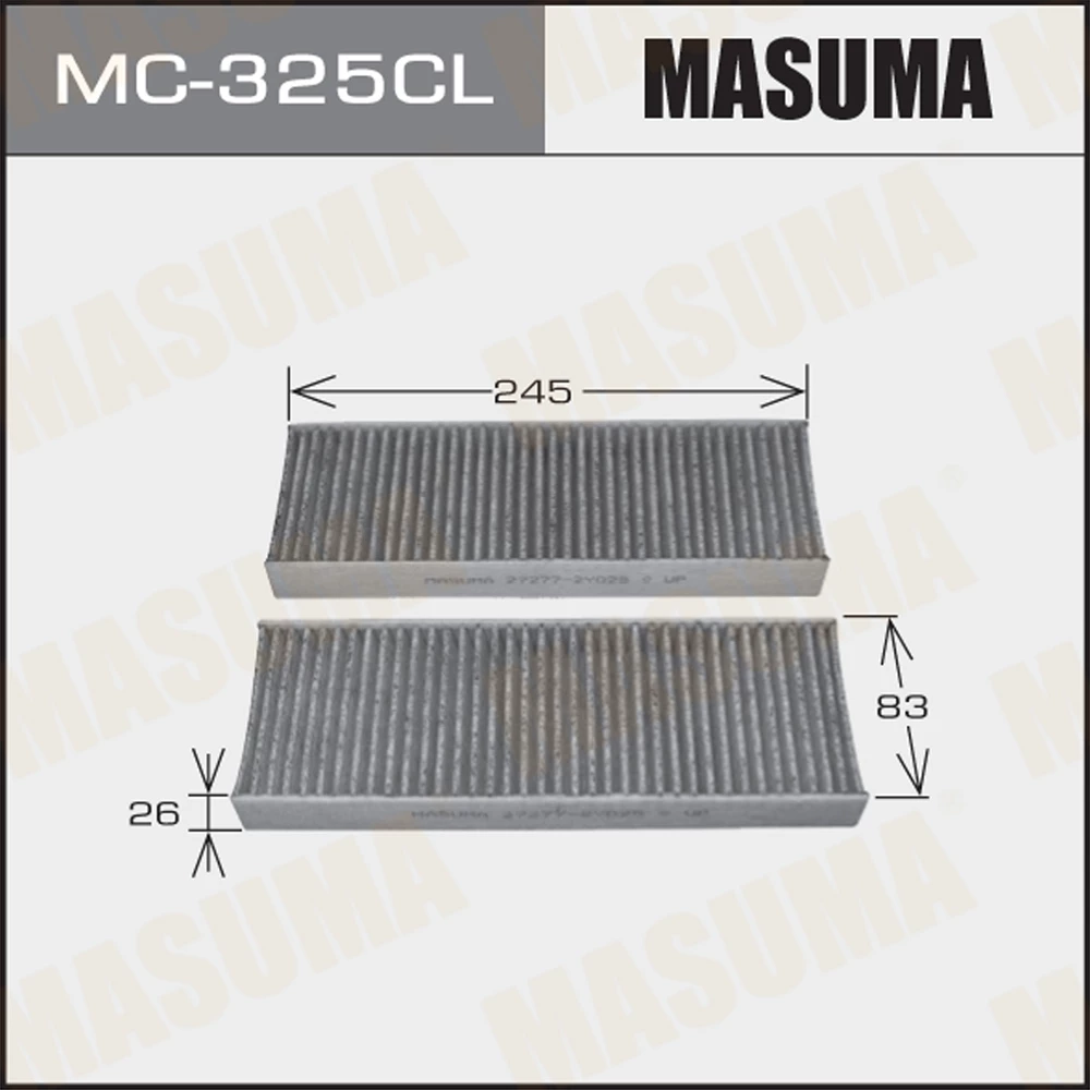 Фильтр салона Masuma MC-325CL