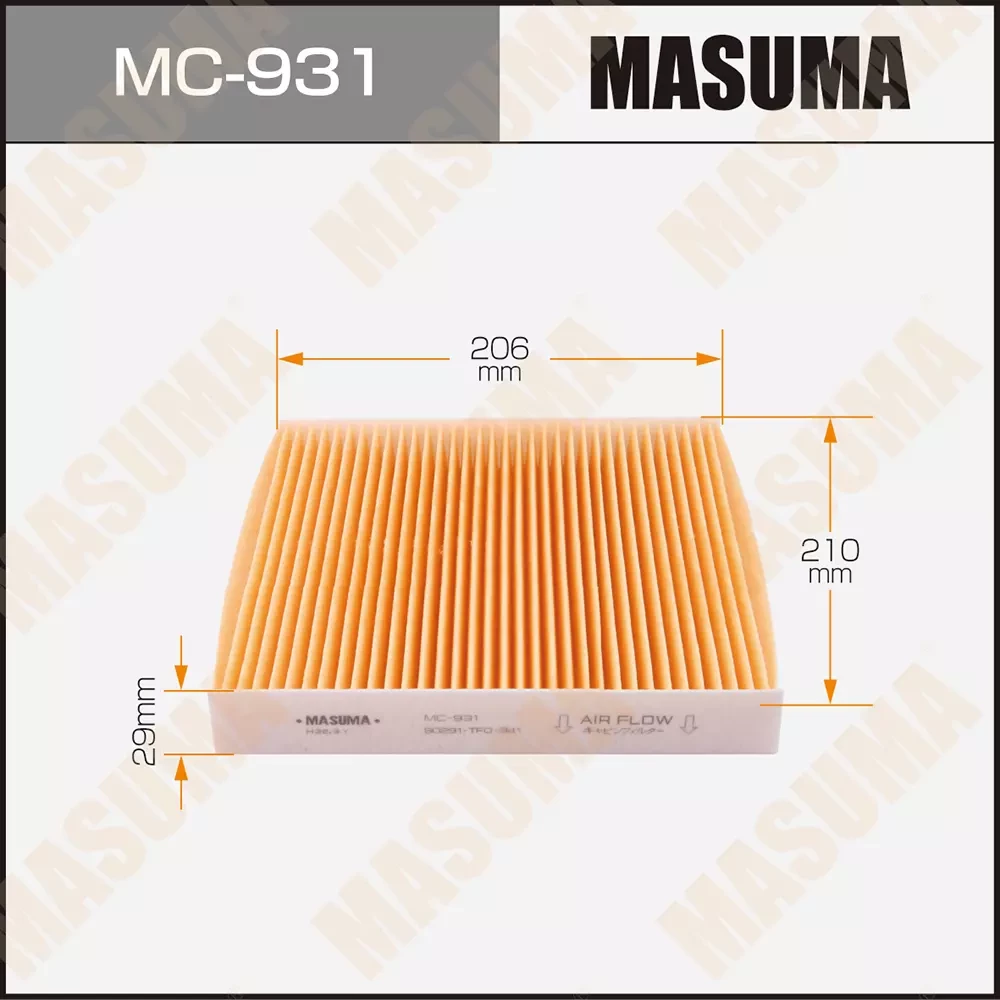 Фильтр салона Masuma MC-931