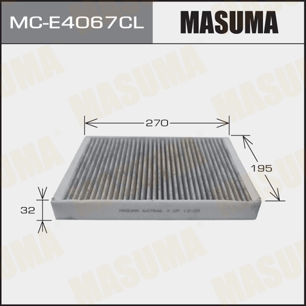 Фильтр салона Masuma MC-E4067CL