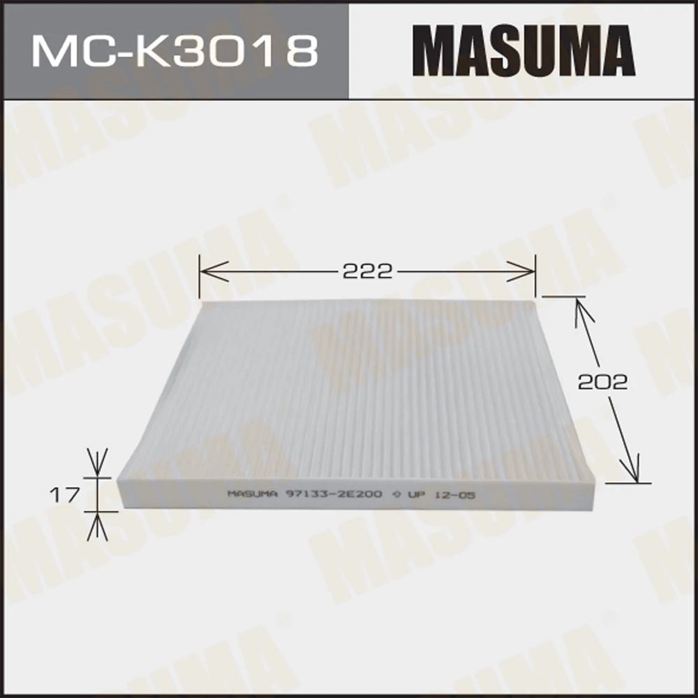 Фильтр салона Masuma MC-K3018