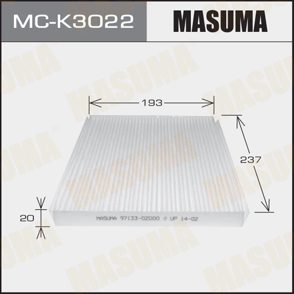 Фильтр салона Masuma MC-K3022