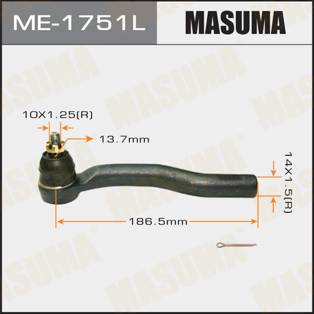 Наконечник рулевой тяги Masuma ME-1751L