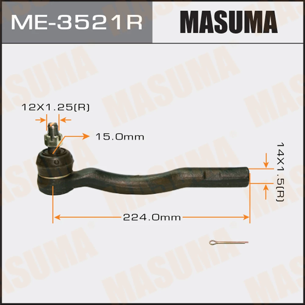 Наконечник рулевой тяги Masuma ME-3521R