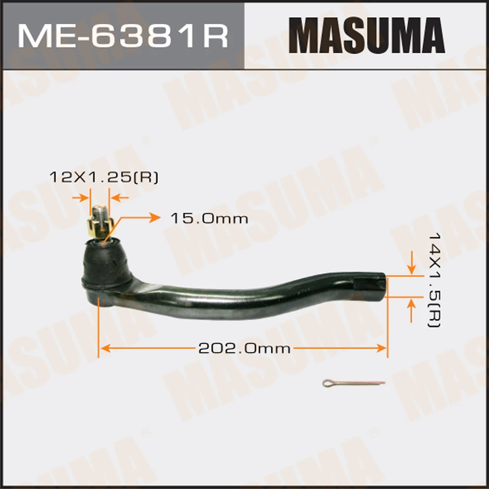Наконечник рулевой тяги Masuma ME-6381R
