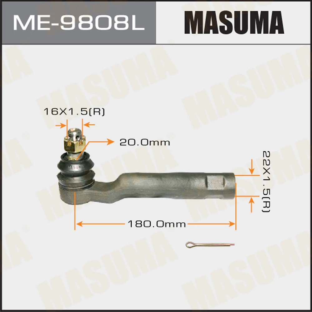 Наконечник рулевой тяги Masuma ME-9808L