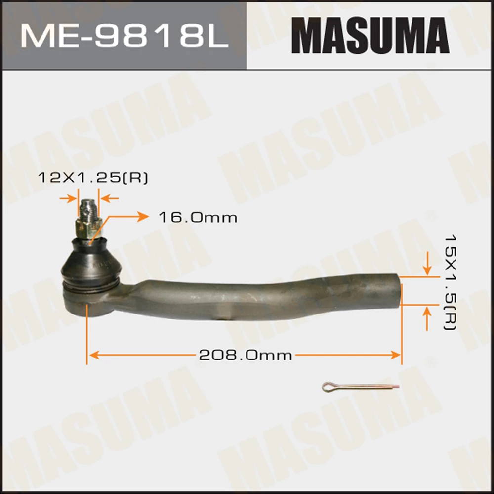 Наконечник рулевой тяги Masuma ME-9818L