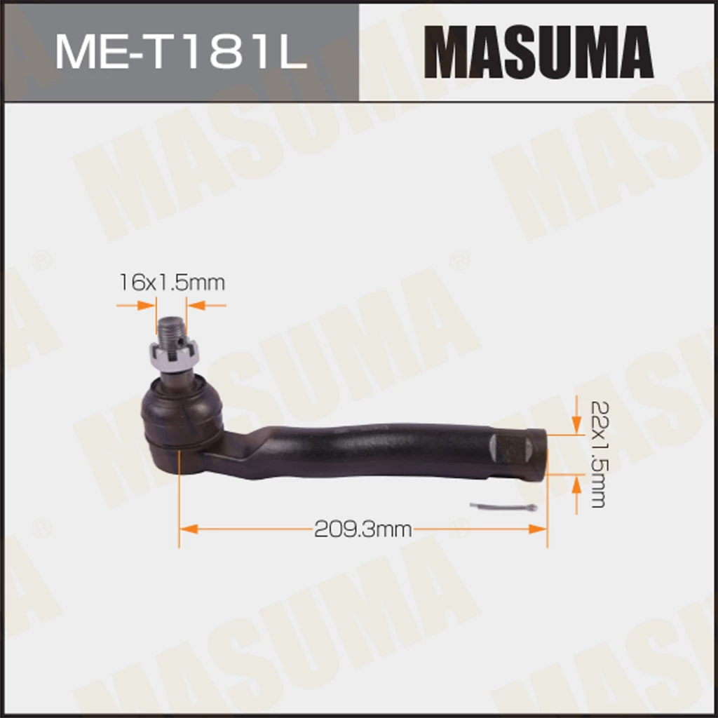 Наконечник рулевой тяги Masuma ME-T181L