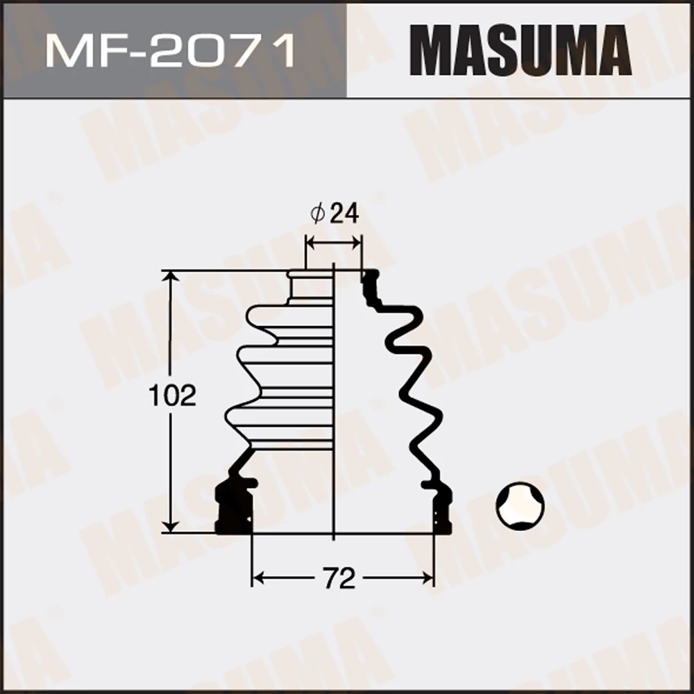 Пыльник ШРУСа Masuma MF-2071