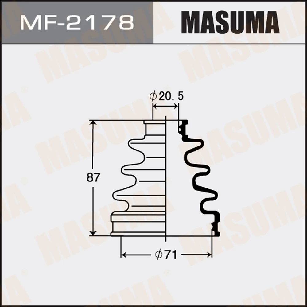 Пыльник ШРУСа Masuma MF-2178
