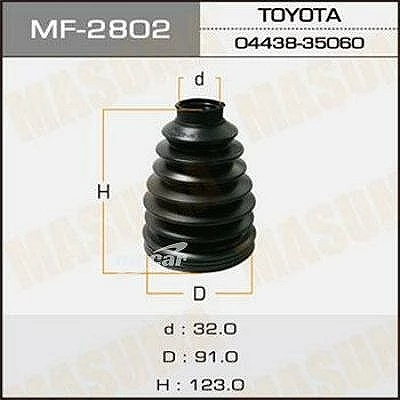 Пыльник ШРУСа Masuma MF-2802