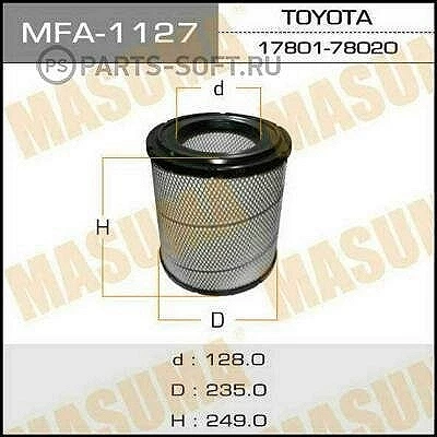 Фильтр воздушный Masuma MFA-1127