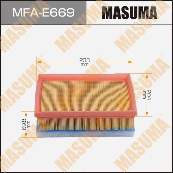 Фильтр воздушный Masuma MFA-E669