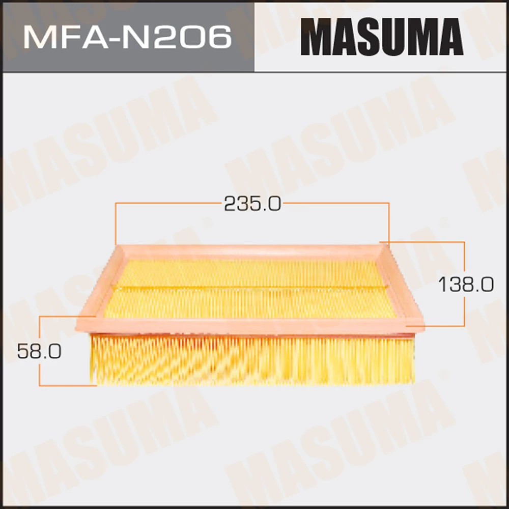 Фильтр воздушный Masuma MFA-N206