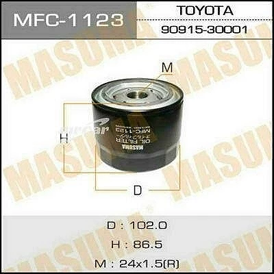 Фильтр масляный Masuma MFC-1123