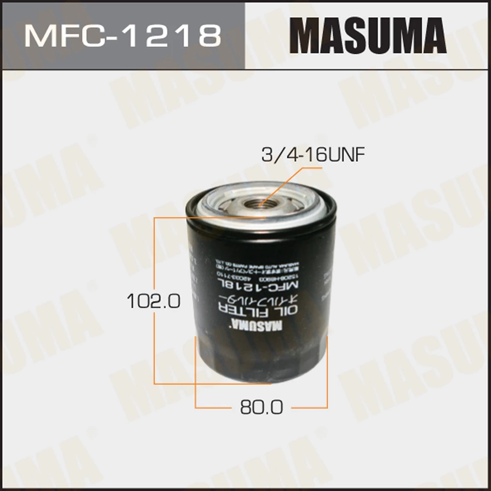 Фильтр масляный Masuma MFC-1218