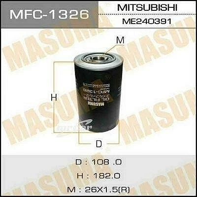 Фильтр масляный Masuma MFC-1326