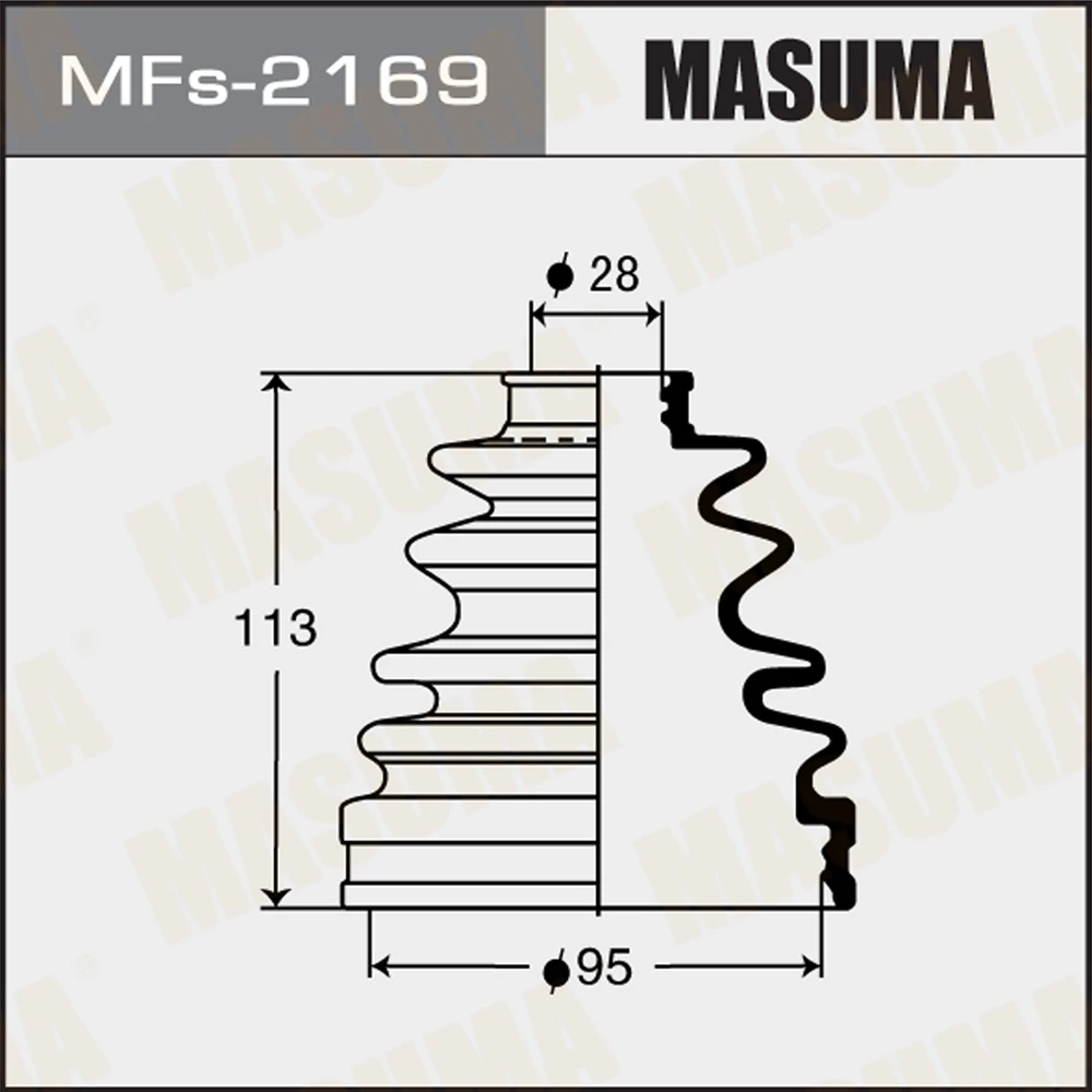 Пыльник ШРУСа Masuma MFs-2169