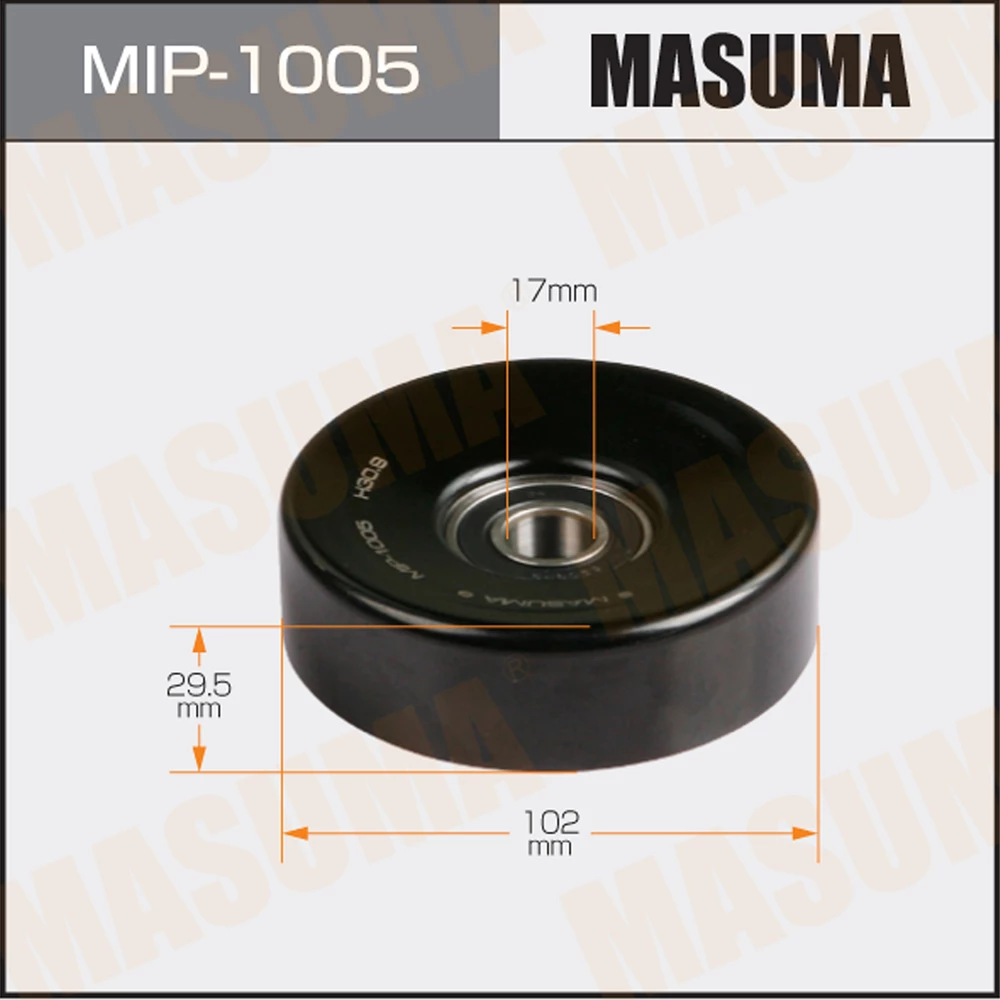 Ролик натяжителя ремня привода навесного оборудования Masuma MIP-1005