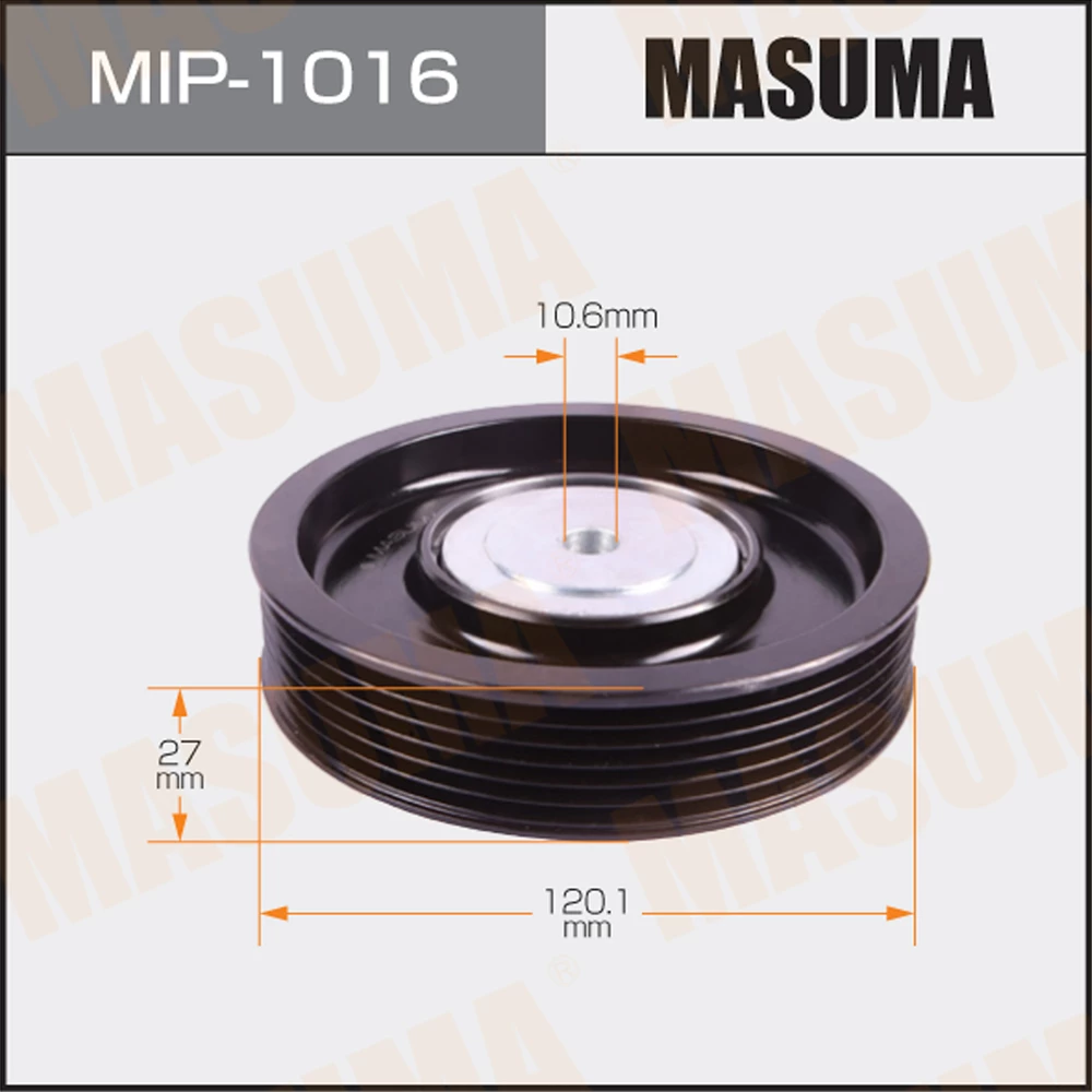 Ролик обводной ремня привода навесного оборудования Masuma MIP-1016