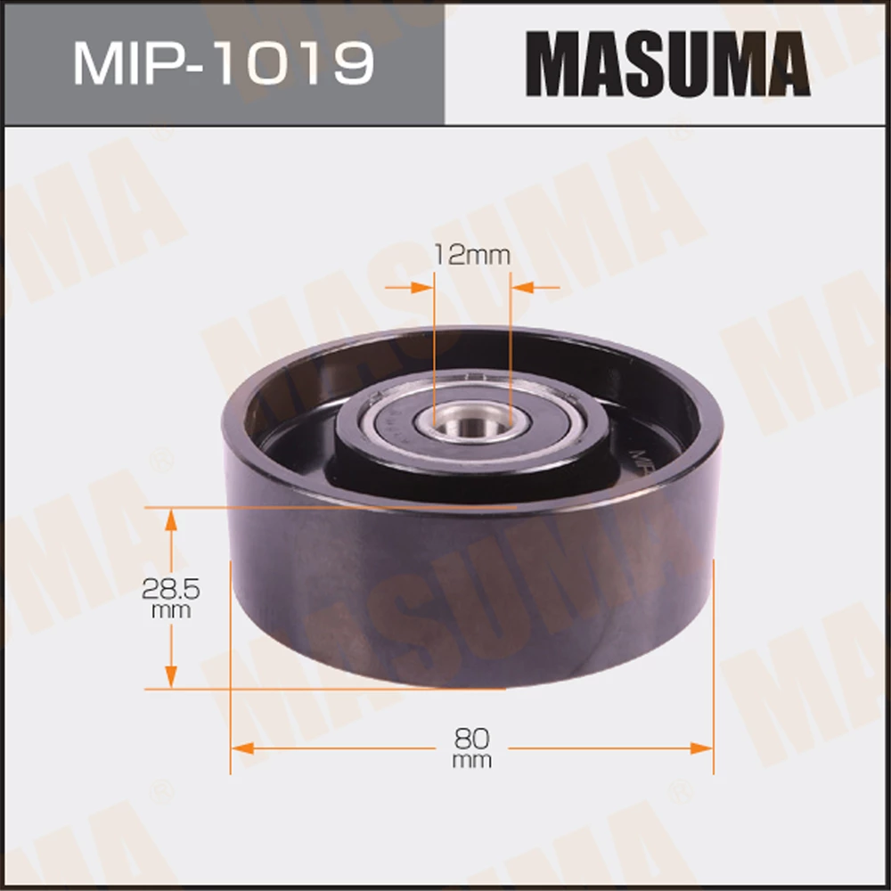 Ролик обводной ремня привода навесного оборудования Masuma MIP-1019