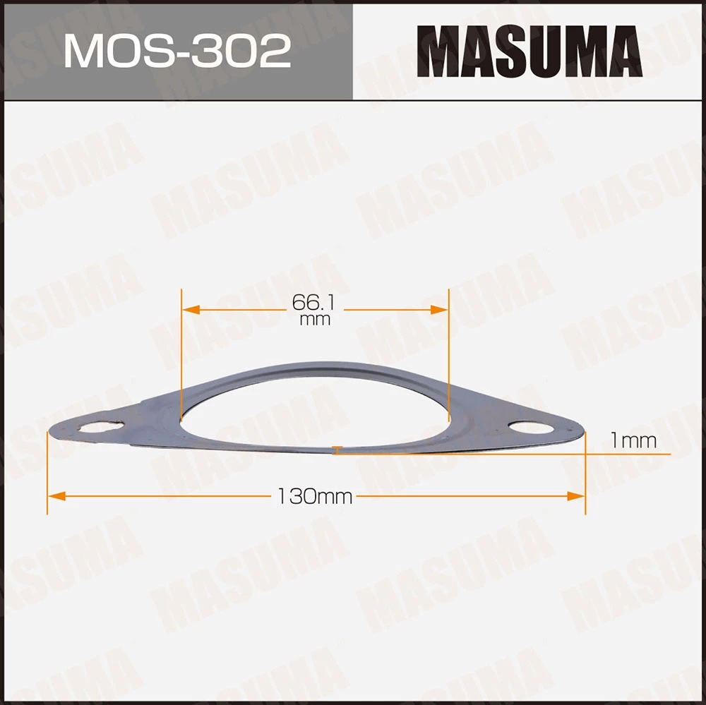 Прокладки глушителя 66.1x130x1 Masuma MOS-302