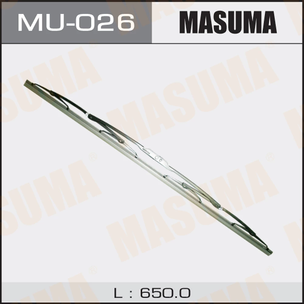 Щётка стеклоочистителя каркасная Masuma NANO GRAPHITE J-HOOK 650 мм, MU-026