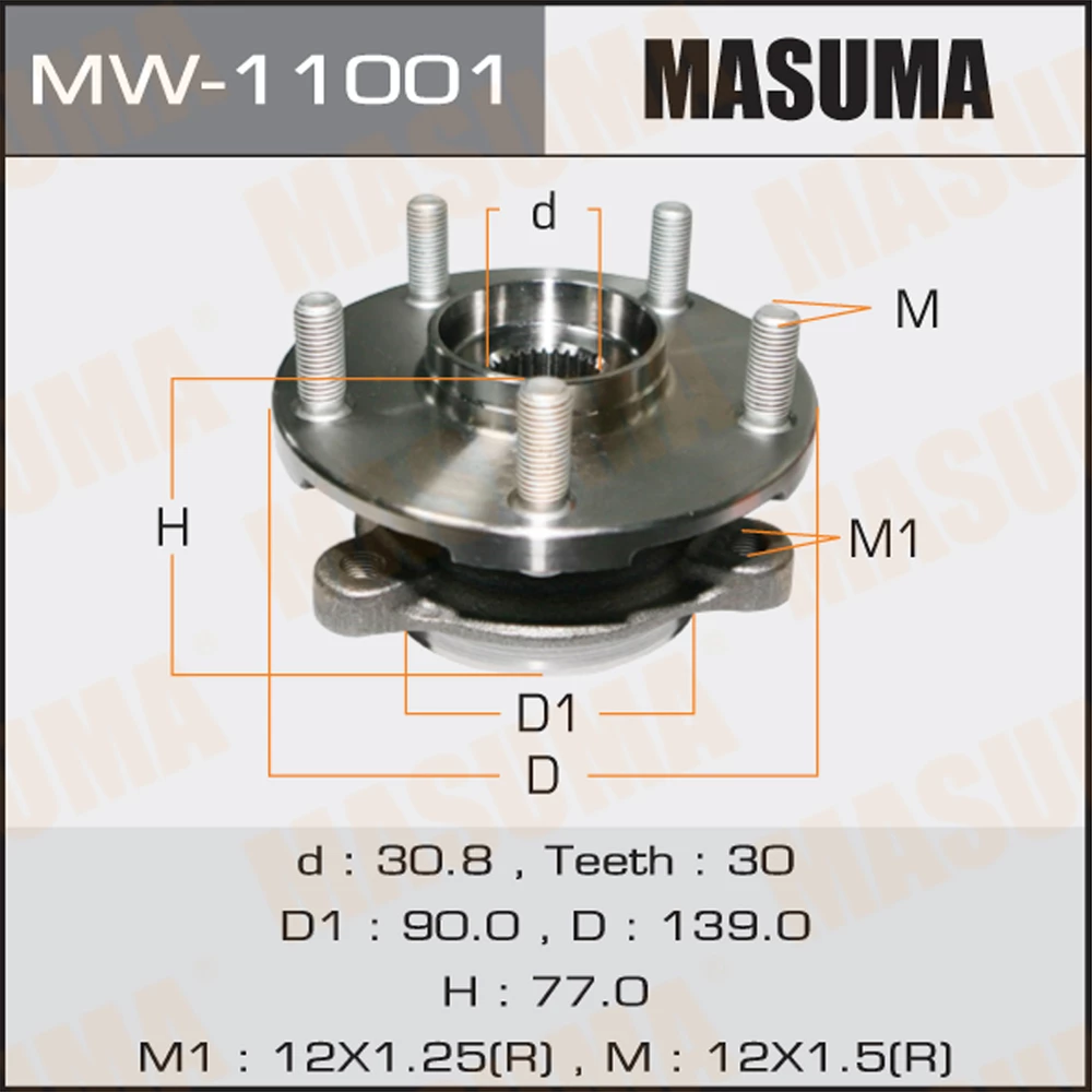 Ступичный узел Masuma MW-11001