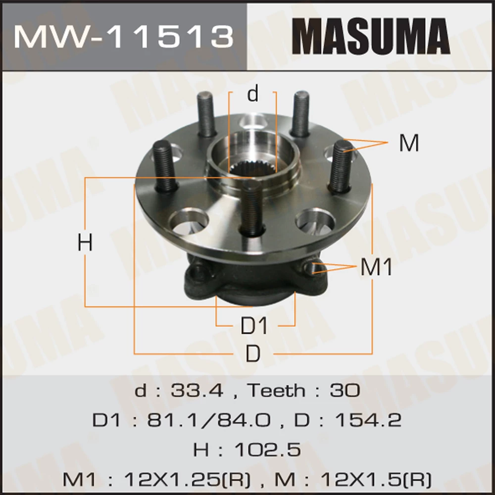 Ступичный узел Masuma MW-11513