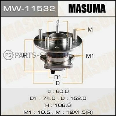 Ступичный узел Masuma MW-11531