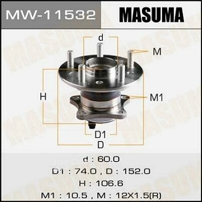 Ступичный узел Masuma MW-11532