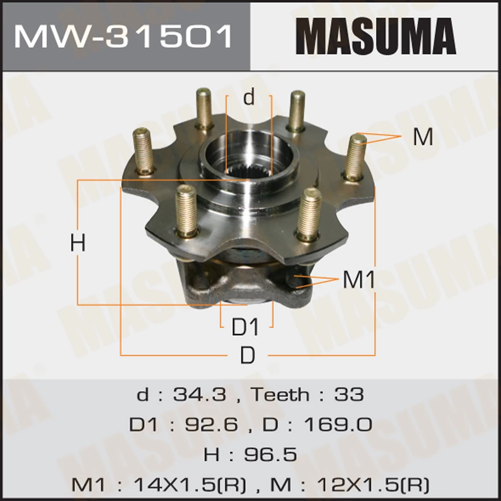 Ступичный узел Masuma MW-31501
