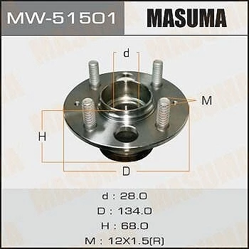 Ступичный узел Masuma MW-51501