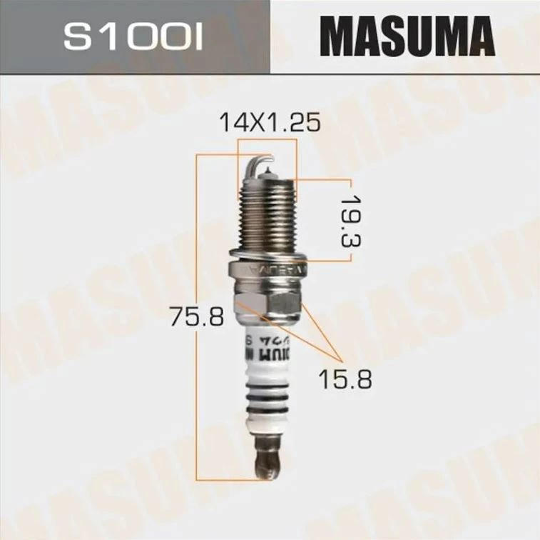 Свеча зажигания Masuma S100I